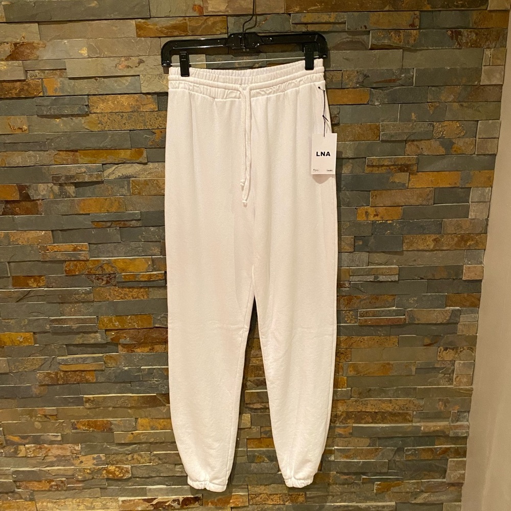 LNA Terry White Jogger (Multiple sizes) NWT